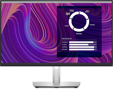 Dell P2423D Monitor - 23.80-inches QHD (2560 x 1440) 60Hz Display, sRGB 99%, 5ms Response Time, HDMI/DP/USB 3.2 Gen 1 Connectivity, Height/Tilt/Swivel/Pivot Adjustability, 16.7 Million Colors - Black