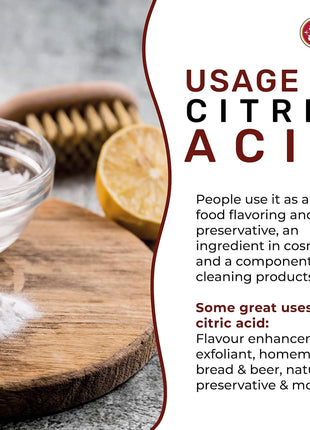 Citric Acid 2 LB Bag - 100% Pure, Food Grade & Non-GMO - Citric Acid Powder For Cleaning, Bath Bombs, Preserving - Fine Granular by Spicy World