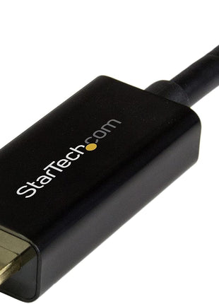 StarTech.com 3ft (1m) DisplayPort to HDMI Cable - 4K 30Hz - DisplayPort to HDMI Adapter Cable - DP 1.2 to HDMI Monitor Cable Converter - Latching DP Connector - Passive DP to HDMI Cord (DP2HDMM1MB)