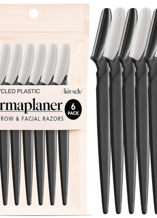 Kitsch Dermaplane Razor for Women Face – Face Razors for Women & Men, Eye Brow Razors & Face Shaver – Exfoliating Facial Razor & Dermaplaner as Skin Care Tool for Smoother Skin - Terracotta, 12 pcs