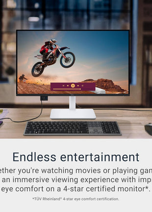 Dell 27 Monitor S2725QC, 4K UHD IPS, 120Hz, 99% sRGB, 4ms, FreeSync Premium | 3840x2160, 163 PPI, USB-C, HDMI, DisplayPort, Anti-Glare, Eye Comfort Technology, LED Edgelight System