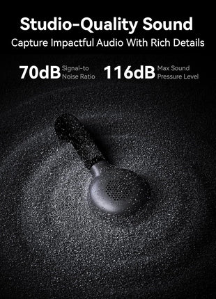 Hollyland Lark M2S Combo (Camera Rx C Rx Lightning Cable) Wireless Microphone for iPhone/Camera/Android/PC, Titanium Clip, Noise Cancelling, 30H Use, Vlog, Interview, Content Creation