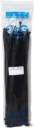 C2G 43039 11.5 Inch Cable Tie Multipack (100 Pack) TAA Compliant, Black