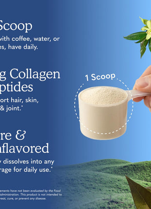 Garden of Life Grass Fed Collagen Peptides Powder Unflavored Collagen Powder for Women Men Hair Skin Nails Joints, Hydrolyzed Collagen Protein Supplements, Collagen for Women & Men, 28 Servings