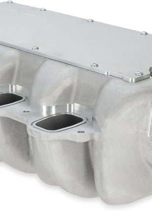 Holley Intake Manifold, Low-Profile, 92 mm Throttle Body Flange, Multi Port, Aluminum, Natural, Each