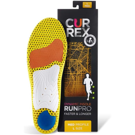 CURREX RunPro Insoles for Running Shoes, Arch Support Inserts to Help Reduce Fatigue, Prevent Injuries, Boost Performance for Men & Women (Medium Arch, Size Large)