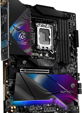 ASRock Intel Core Ultra Phantom Gaming Z890 Riptide WiFi 7 ATX Motherboard DDR5 9066 MHz 256 GB LGA1851 RL-ILM M.2 PCIe 5.0