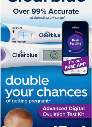 Clearblue Advanced Digital Ovulation Test Kit, 16 Count