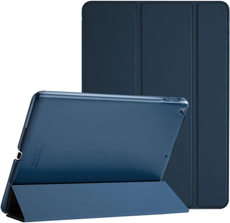 ProCase Smart Case for iPad 9.7 Inch iPad 6th/5th Generation 2018 2017(Model: A1893 A1954 A1822 A1823), Ultra Slim Lightweight Stand Cover with Translucent Frosted Back -Navy