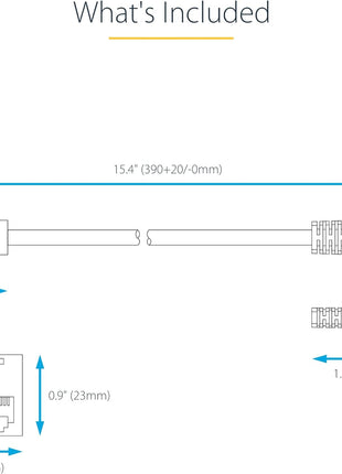 StarTech.com 2-to-1 RJ45 10/100 Mbps Splitter/Combiner - One Adapter Required at Each End of the Connection (RJ45SPLITTER)