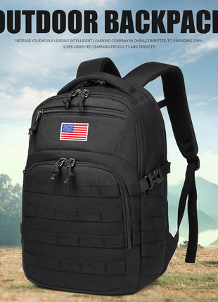 Wotony Military tactical backpack, backpack for men black small tactical assault bag