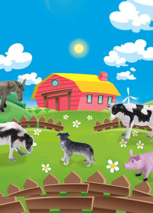 15 Pcs Mini Figures Toys Realistic Farm Animal Figurines, Plastic Learning Educational Playset Animal Themed Party Supplies Cake Topper Ornaments for Easter Egg Birthday Christmas