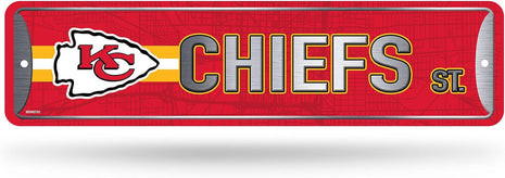 NFL Rico Industries Metal Street Sign Metal Street Sign 4 inch x 15 inch Home Décor - Bedroom - Office - Man Cave