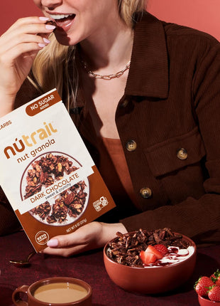 NuTrail Nut Granola Cereal, Variety Pack, No Sugar Added, Keto, Low Carb, Gluten Free, Grain Free, Healthy Breakfast 8 oz. 3 Count