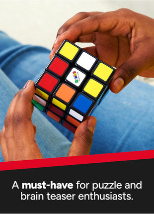 Rubik's Cube The Original 3x3 Puzzle Cube & Brain Teaser Fidget Toy | The World's Best-Known Puzzle, An Iconic STEM Toy That Enhances Spatial Awareness & Algorithmic Thinking Skills, Ages 8+