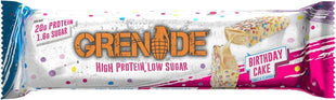 Grenade Carb Killa High Protein and Low Sugar Candy Bar, 12 x 60 g - Birthday Cake