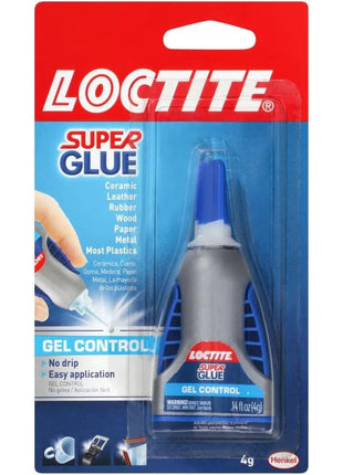 Loctite Super Glue Gel Control, Clear, 0.14 fl oz Bottle, 1 Pack - Superglue for Plastic, Wood, Metal, Crafts & Repair, Cyanoacrylate Adhesive Instant Glue, Quick Dry