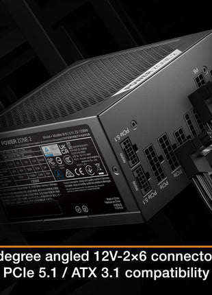 be quiet! Power Zone 2 750W ATX 3.1 PSU | 80 Plus and Cybenetics Platinum Efficiency | Zero RPM Low-Noise Power Supply | PCIe 5.1 Ready | Black | BP006US