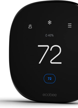 ecobee Smart Thermostat Enhanced, Programmable Wifi Thermostat | Works with Siri, Alexa, Google Assistant - Energy Star Certified - Smart Home. Energy saving thermostat.