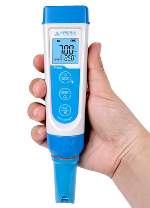Apera Instruments AI311 Premium Series PH60 Waterproof pH Pocket Tester Kit, Replaceable Probe, ±0.01 pH Accuracy, Lcd display