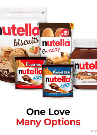 Nutella Biscuits Cookies Filled with Nutella Hazelnut Spread, Sweet Snack Pack, 9.7 oz