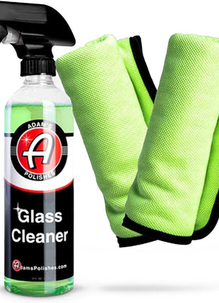Adam's Polishes Glass Cleaner - Car Window Cleaner | Car Wash All-Natural Streak Free Formula For Car Cleaning | Safe On Tinted & Non-Tinted Glass | Won't Strip Car Wax or Paint Protection