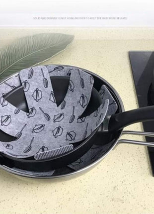 BOYAN Pot and Pan Protectors, Set of 12 and 3 Different Size, Cookware Protector Set/Felt Pots and Pans Divider Separator Pads Anti-Slip to Avoid Scratching or Marring When Stacking