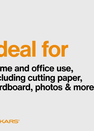 Fiskars All Purpose Scissors, High Performance Cutting, Stainless Steel Blades, Ergonomic and Comfort Handles, Perfect for Arts and Crafts and the Office, Scissors for Office