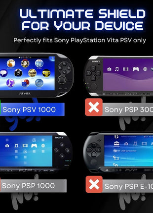 TNP Clear Hard Case for PS Vita 1000 - Protective Transparent Cover for Sony PSV 1000, Full Crystal Clear Case for PSVita PCH 1000 Model, Snap-in Protector With Clear Display