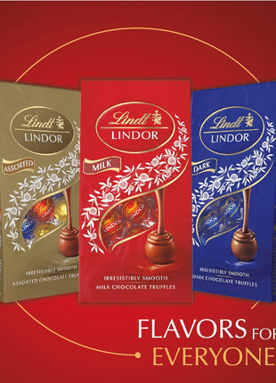 Lindt LINDOR Milk Chocolate Truffles, 60 Count Box, 25.4 Ounce