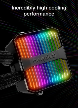 be quiet! Silent Loop 3 360mm CPU AIO Liquid Cooler | 3 Silent Wings 4 120mm PWM High-Speed Fans | Quiet Performance | 6-Pole Motor | Discreet ARGB Lighting | Refillable | Black | BW025