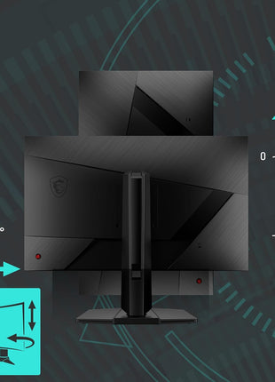 msi G272QPF E2 27-inch 2560 x 1440 (QHD) Computer Monitor, 180Hz, AMD Adaptive Sync, HDMI, DisplayPort, VESA, Tilt, Height Adjustable, Speaker, 1ms, Black