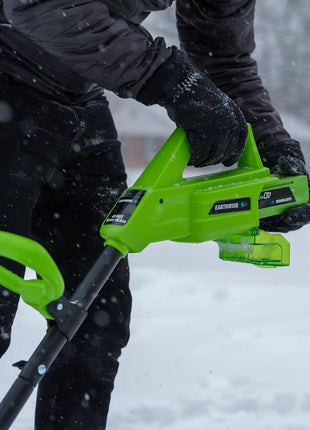 Earthwise SN74016 40-Volt Cordless Electric Snow Shovel, Brushless Motor, 16-Inch width, 300lbs/Minute (Battery and Charger Included)