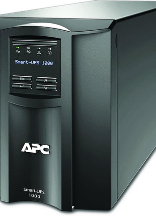 APC 1000VA Smart UPS with SmartConnect, SMT1000C Sinewave UPS Battery Backup, AVR, 120V, Line Interactive Uninterruptible Power Supply