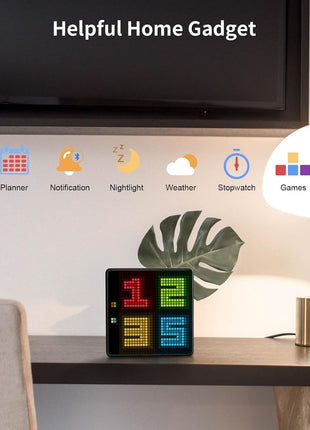 Divoom Pixoo-Max Pixel Display, APP Cellphone Control Display with 32 X 32 Programmable LED Screen for Home Decoration, Business Advertisement