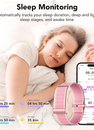 Health Activity Fitness Trackers for Women, 2026 Wearable Smart Bracelet, 120+ Sport Modes Smart Band, All-Day Continuous Heart Rate Blood Pressure Stress HRV Monitor, 24H Sleep Tracker with Free App