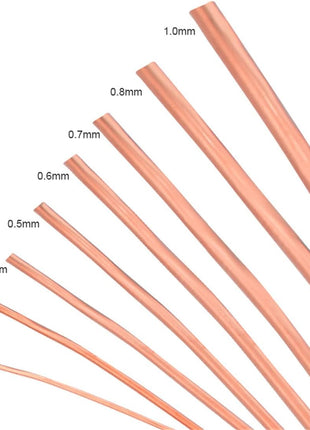 3 Rolls Jewelry Beading Wires, 0.2mm/ 32 Gauge Tarnish Resistant Copper Wires for Jewelry Making Supplies and Craft