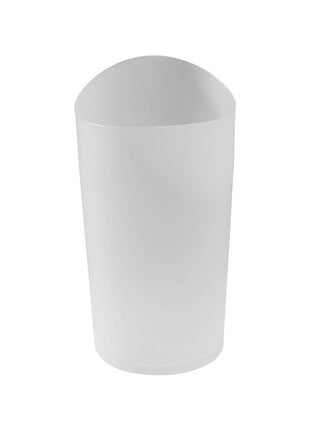 Rubbermaid Spa Works Compact Contemporary Style 9 Quart Indoor Open Vanity Home Trash Container White