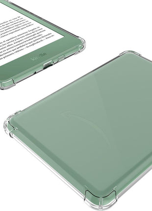Clear Case Compatible for 6.8" Kindle Paperwhite 11th Generation 2021 and Paperwhite Signature Edition,Thin Slim Lightweight Scratch Proof Silicone Rubber TPU Cover (Transparent)