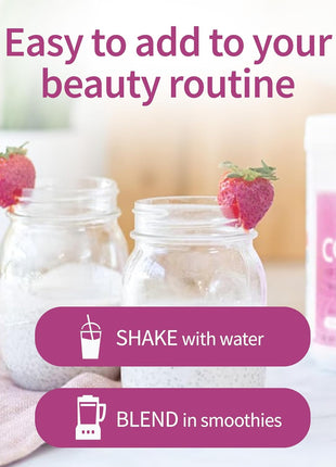 Garden of Life Grass Fed Collagen Beauty - Strawberry Lemonade, 20 Servings, Powder for Women Men Hair Skin Nails, Hydrolyzed Collagen Peptides Protein Powder Supplement