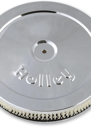 Holley - 120-145 Round Air Cleaner - 10 inch Chrome Holley