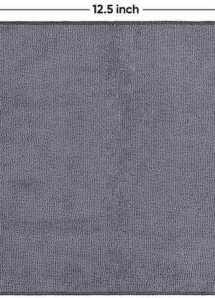 HOMEXCEL Microfiber Cleaning Cloth 12 Pack, 12.5 x 12.5 inch Microfiber Towels for Cars, Ultra Absorbent Washing Cloth, Lint Free Streak Free Cleaning Rags for Car, Kitchen, and Window (Grey)