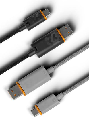 SCUF Braided USB-C Cable - Black 6 feet / 2 Meters USB Type C Connection and Charging for Xbox Controllers, PS5 Controllers, and Smart Phones - Xbox Series X;