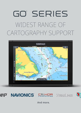 Simrad GO9 XSE 9’’ Multifunctional Display with 83/200 Transom Mount Transducer and C-MAP Discover Charts