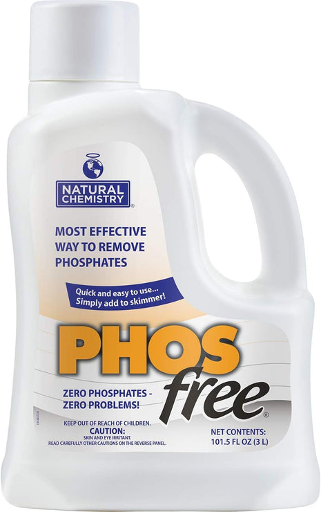 Natural Chemistry Phosfree, 3 L, 1 Pack, Phosphate Remover, Quick and Easy to Use, Improves Filter Performance, Reduces Pool Maintenance