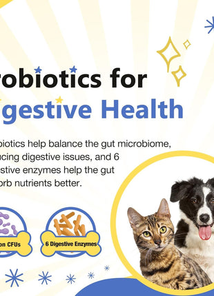 NATURE TARGET Dog Vitamins, Probiotics for Dogs 180 Bites