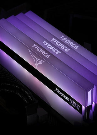 TEAMGROUP T-Force XTREEM ARGB 3600MHz CL18 16GB (2x8GB) PC4-28800 Dual Channel DDR4 DRAM Desktop Gaming Memory Ram (White) - TF13D416G3600HC18JDC01
