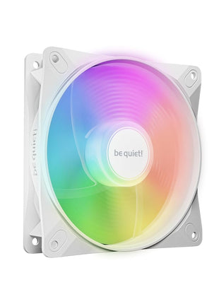be quiet! Light Wings LX 120mm PWM Reverse White Fan, Optimized and Reversed Blades, ARGB LEDs, Extraordinary air Pressure, Ideal as Side or Bottom Intake, Illuminated hub, Frosted Fan Blades