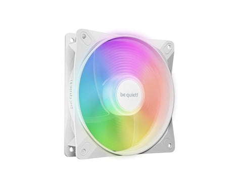 be quiet! Light Wings LX 120mm PWM Reverse White Fan, Optimized and Reversed Blades, ARGB LEDs, Extraordinary air Pressure, Ideal as Side or Bottom Intake, Illuminated hub, Frosted Fan Blades