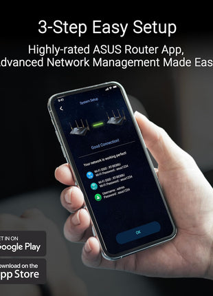 ASUS RT-BE88U Dual-Band WiFi 7 AiMesh Extendable Performance Router, 4K-QAM, MLO, Dual 10G Ports, SFP+, 4X 2.5G Ports, 4X 1G Ports, 34G WAN/LAN Capacity, Network Security, Built-in VPN